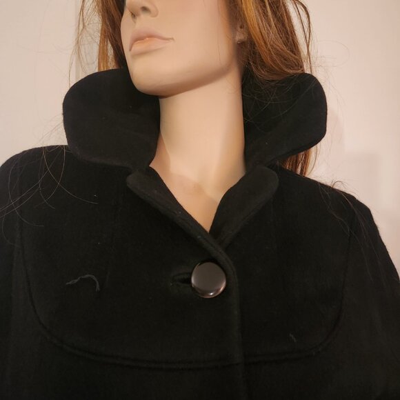 Vintage 1950's Wool Circle Trench Coat MCM Fully Lined Wonderful Preloved Condi… - Picture 4 of 17